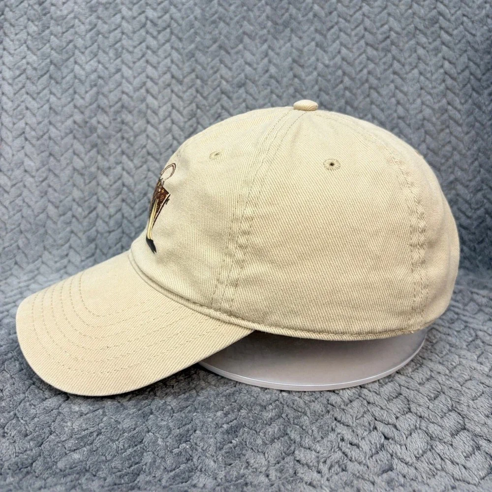 Otto Tan Khaki Dad Hat Baseball Cap Embroidered Bag and Heel Graphic Adjustable